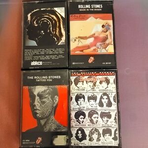 THE ROLLING STONES SET OF 4 Cassette Tapes 1964-1981 *VINTAGE*